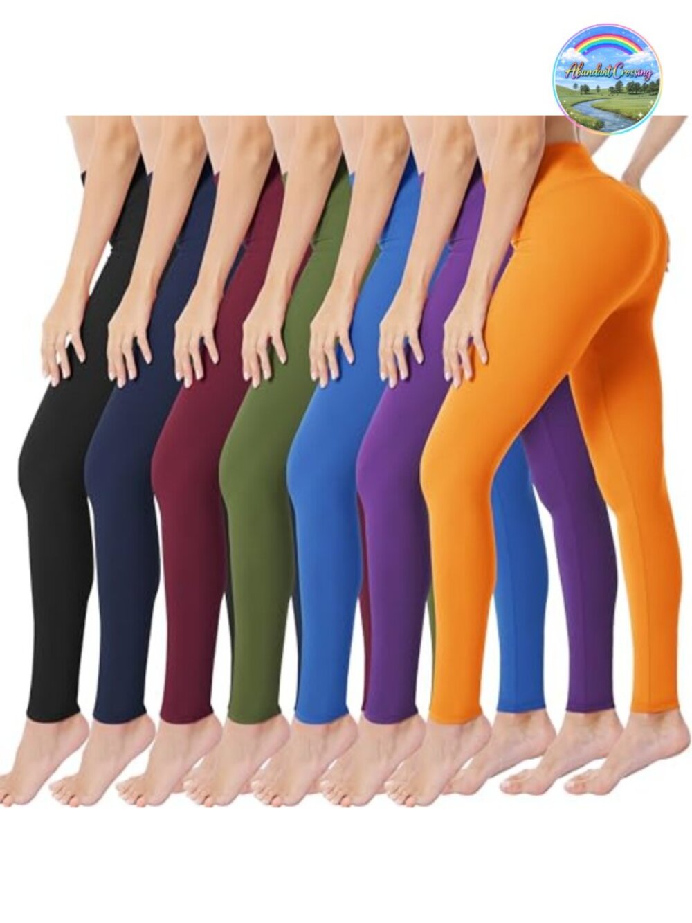 High Waisted Leggings Women Yoga Pants 4-Way Stretch Workout